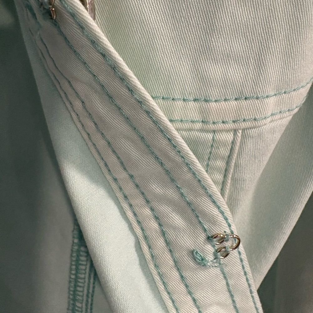 White House Black Market Light Mint Green Jacket Beautifully Military Style - Picture 11 of 16